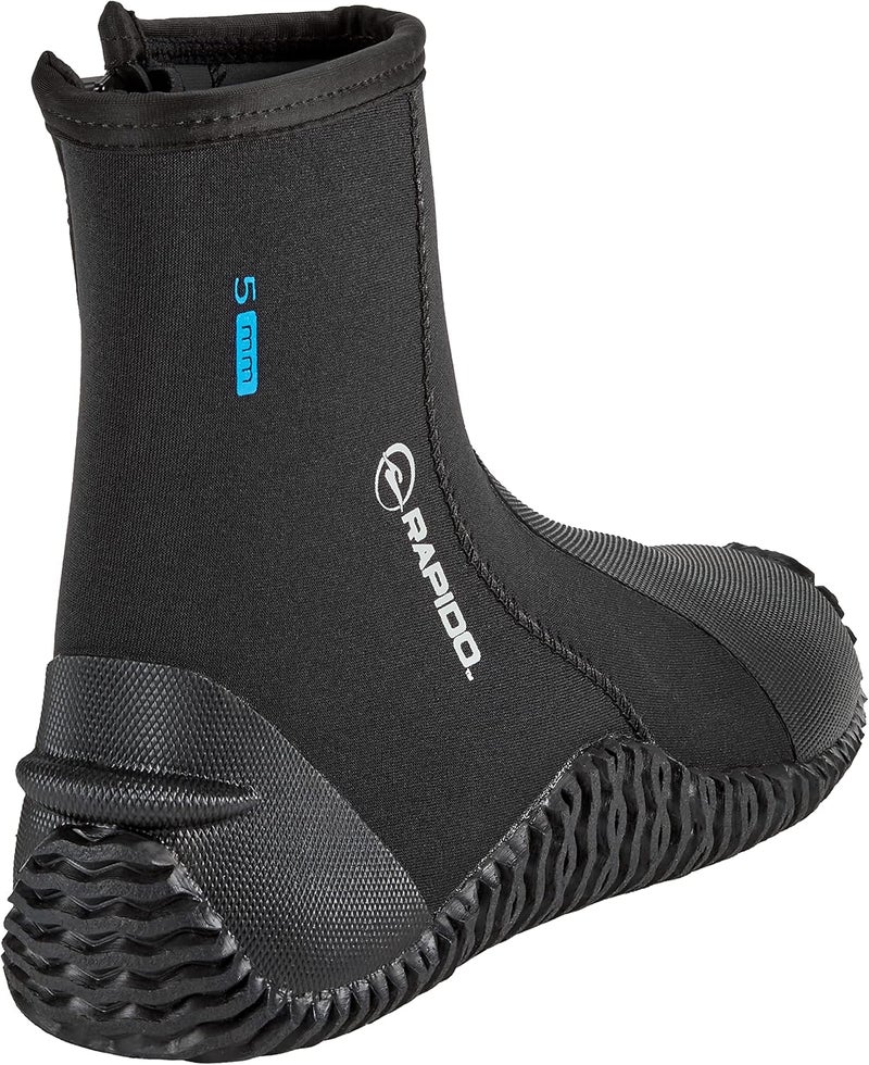 Phantom Aquatics Rapido Boutique Collection Men & Women Premium 3mm Neoprene Wetsuit Puncture Resistant Hard Sole Boots - Scuba Snorkeling Surf Dive Booties - Image 4